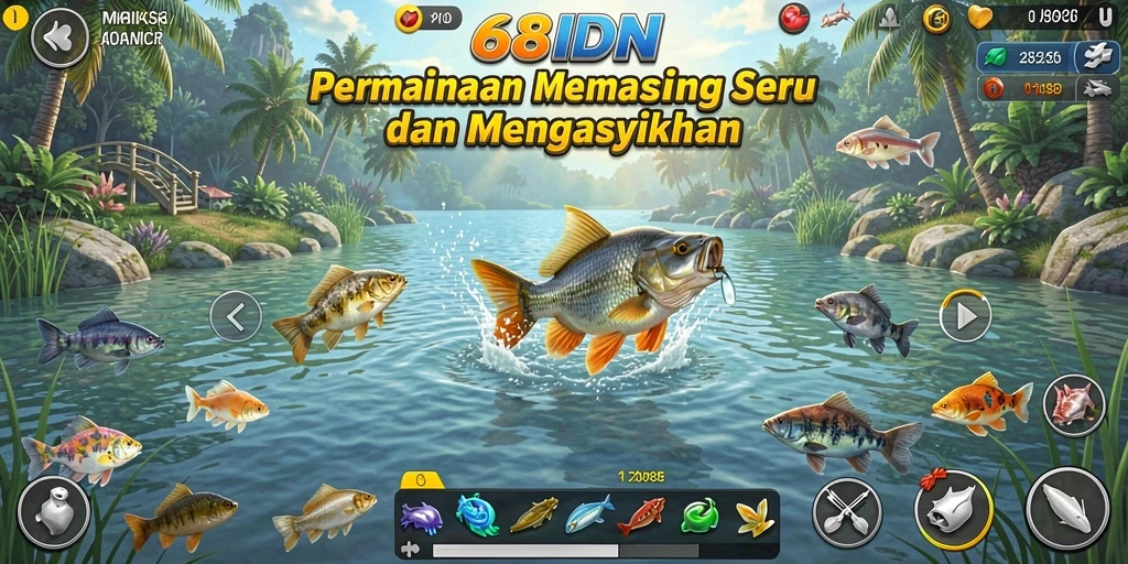 Gameplay menarik 68IDN dengan aksi memancing yang seru.
