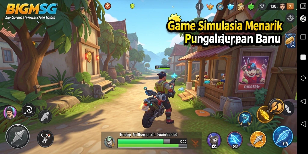 Screenshot gameplay menunjukkan petualangan seru dalam BIGMSG.