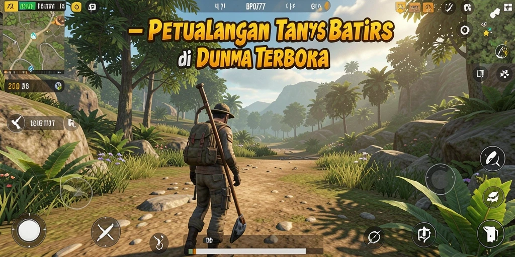 Tampilan gameplay BPO777 yang menakjubkan di dunia terbuka.
