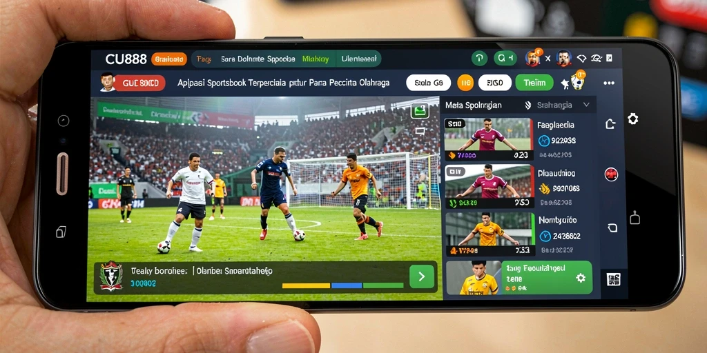 Tampilan screenshot CU888 menampilkan antarmuka taruhan olahraga yang menarik.