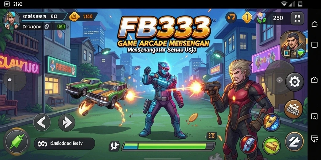 Tampilan gameplay seru dari FB333 yang penuh aksi Arcade.
