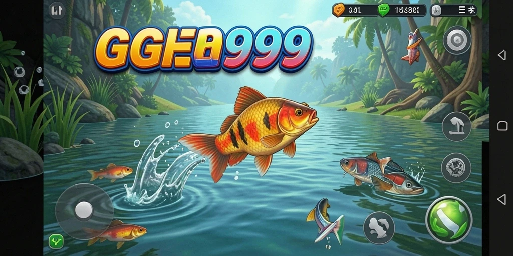 Tampilan gameplay memancing yang seru dan interaktif di GG999.