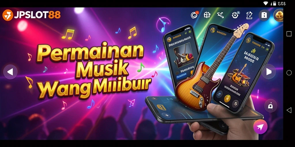 Tampilan gameplay JPSLOT88 dengan berbagai fitur musik menarik.