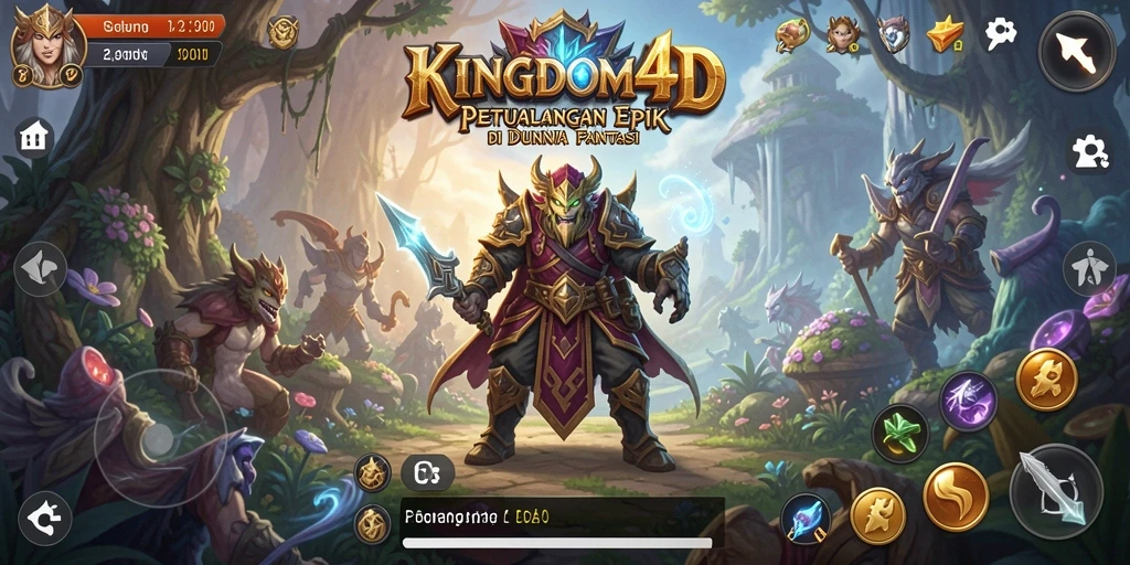 Tampilan gameplay KINGDOM4D yang menakjubkan dan penuh aksi.