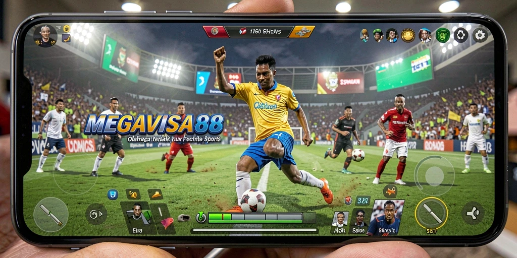 Tampilan seru gameplay MEGAVISA88 dalam pertandingan olahraga.