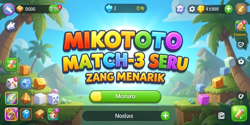 Tampilan gameplay seru di MIKOTOTO, cocok untuk penggemar Match-3.