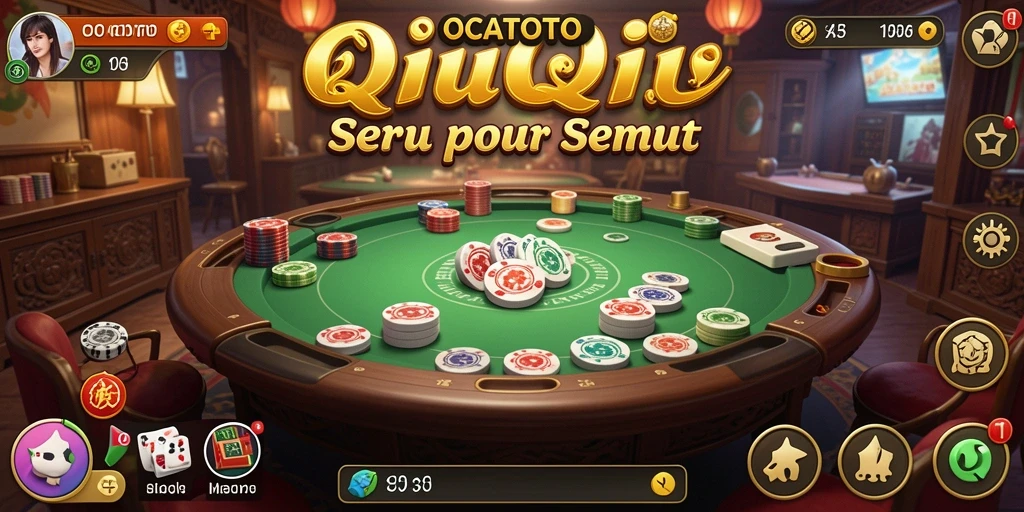 Screenshot gameplay OCATOTO QiuQiu yang menegangkan dan seru.
