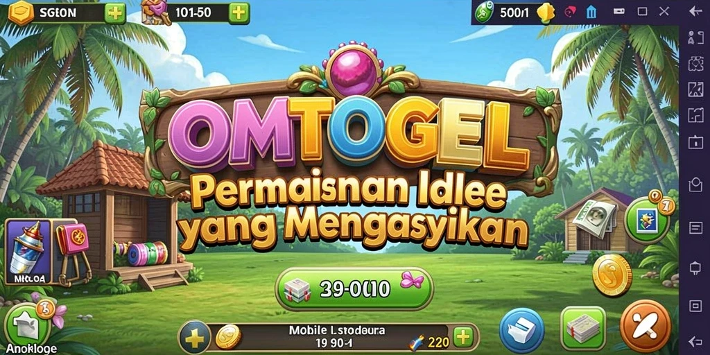 Screenshot gameplay OMTOGEL yang menunjukkan aktivitas Idle yang mengasyikkan.