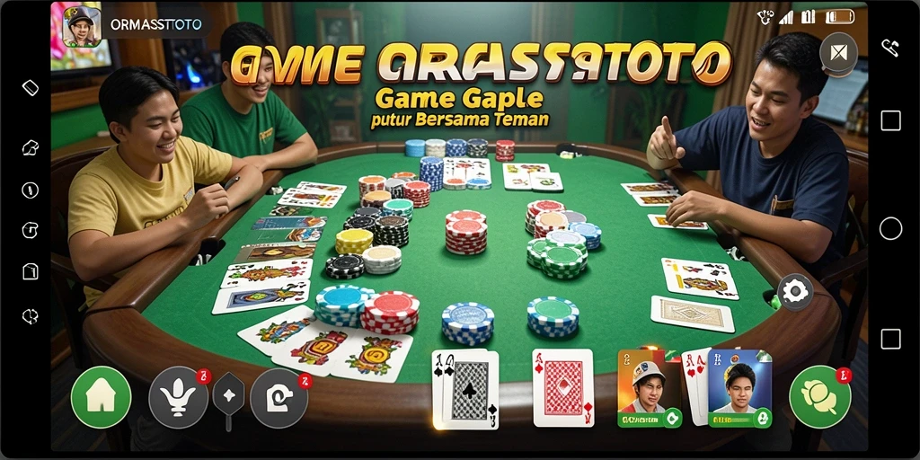 Tampilan gameplay Gaple seru di ORMASSTOTO.