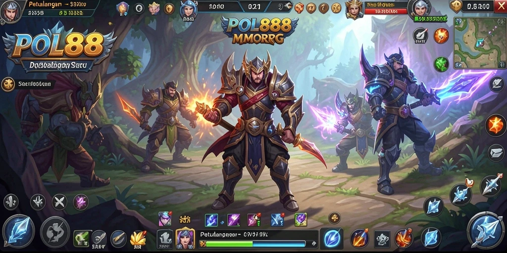 Tampilan gameplay menarik dari POL88 dalam dunia MMORPG yang memukau.