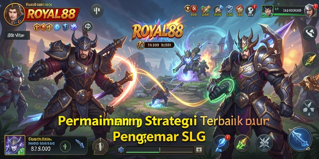 Tangkapan layar utama gameplay SLG ROYAL88 yang seru.