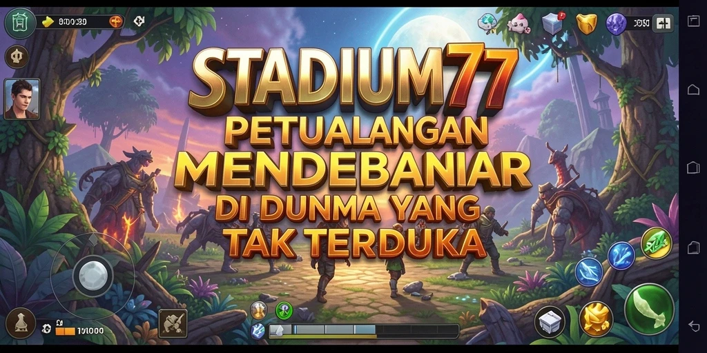 Gameplay <strong>STADIUM77</strong> menampilkan aksi seru dan misi penuh tantangan.