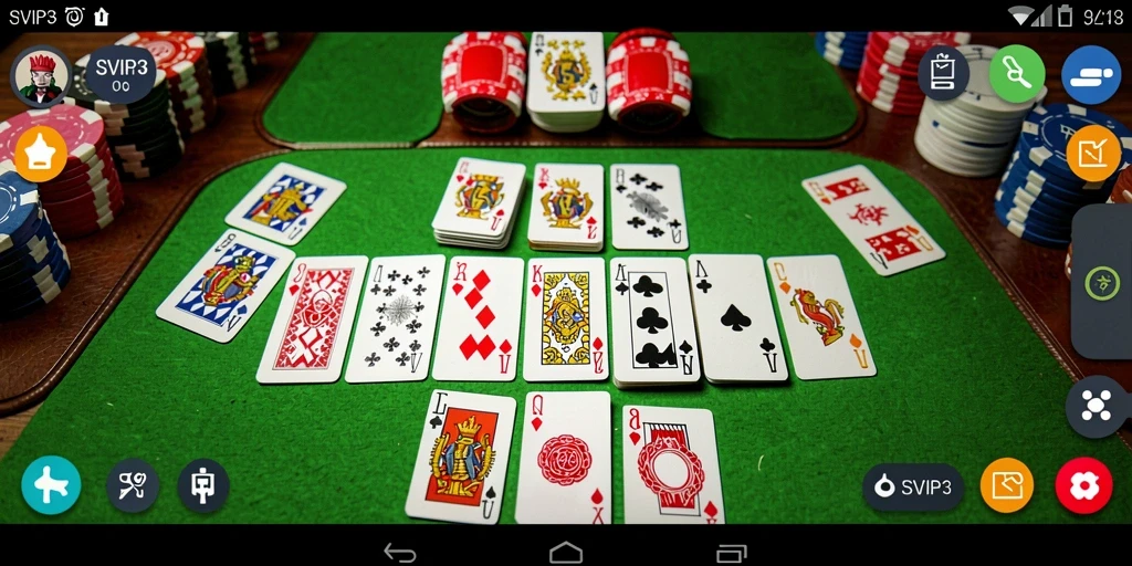 Gameplay SVIP3 menunjukkan aksi seru permainan Gaple.