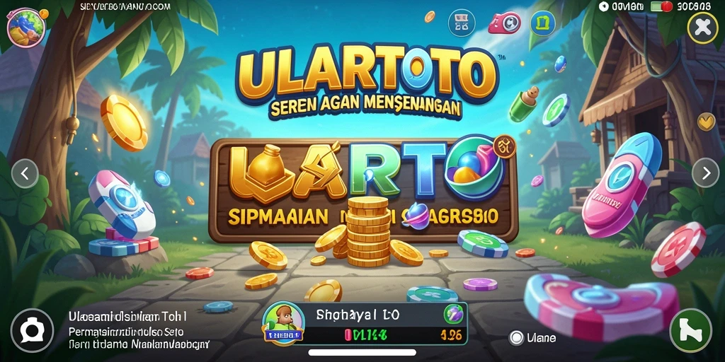Screenshot utama ULARTOTO menampilkan gameplay interaktif penuh warna.