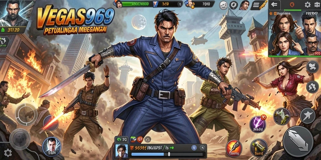Tangkapan layar mengungkapkan aksi seru dalam VEGAS969 yang menantang.